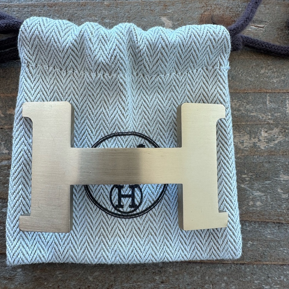 Hermes Constance Belt buckle in brushed permabrass